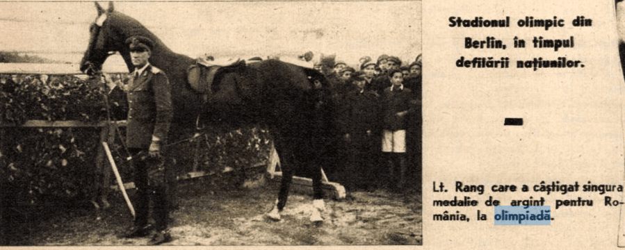 Henri Rang 1936 prima medalie olimpica