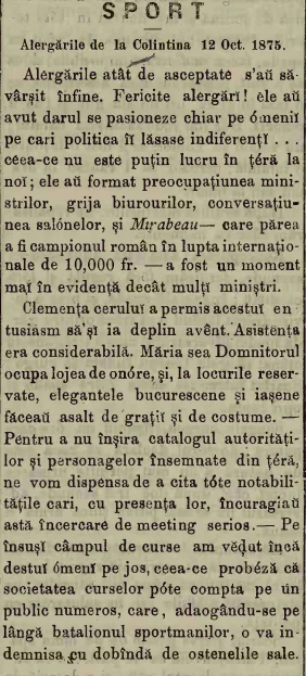 campul de la colentina alegatorul liber 1875