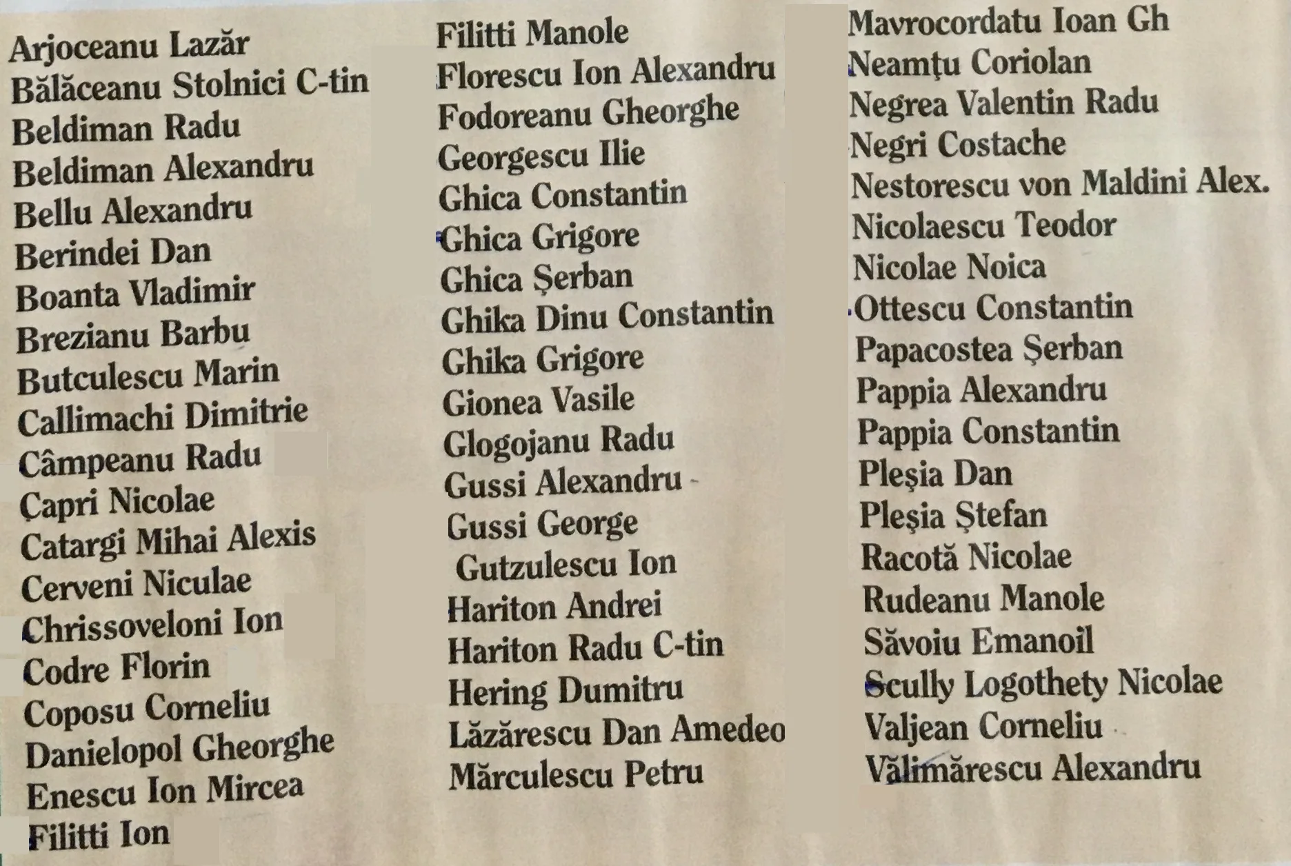 lista membri post revolutie