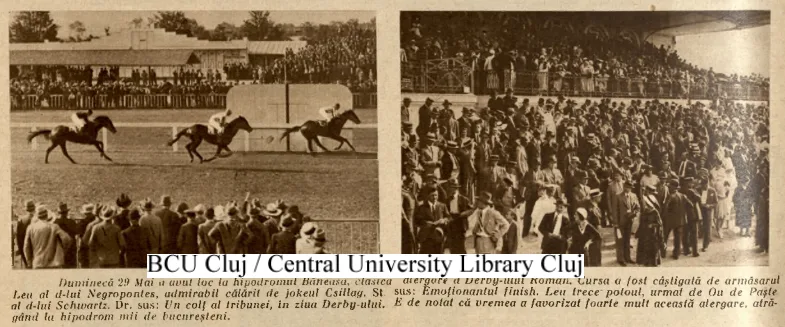 Armasarul Leu a lui Negropontes castigand Derby-ul din 1932