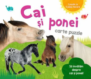 Cai și ponei - carte puzzle