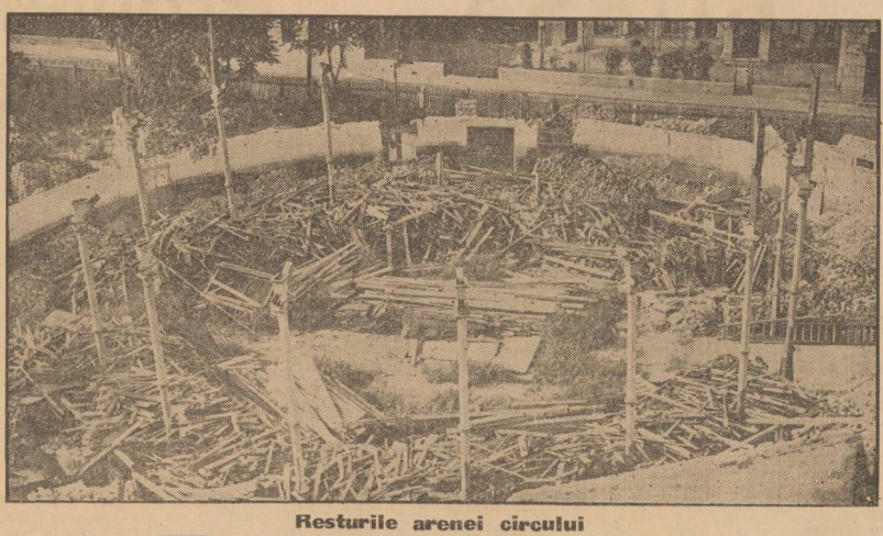 Ruinele Circului Sidoli - august 1933 - Dimineata