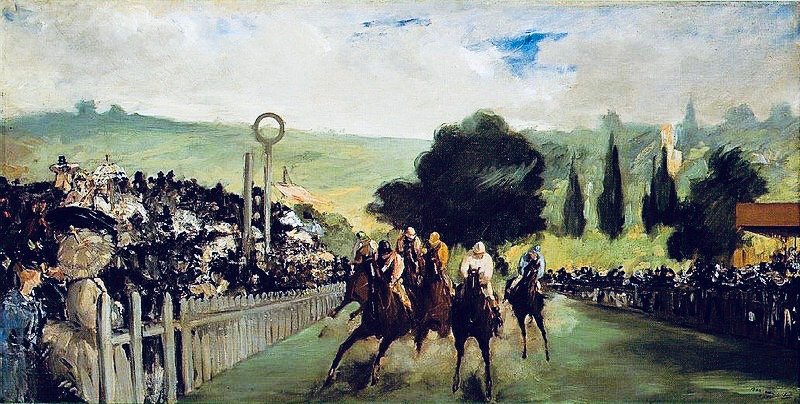 Races at Longchamp - Édouard Manet, 1867