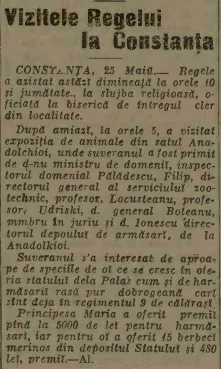 Adevărul, 27, nr. 8871, 27 mai 1914 vizita regelui Anadolkioi