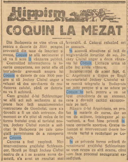 Problemele financiare COQUIN