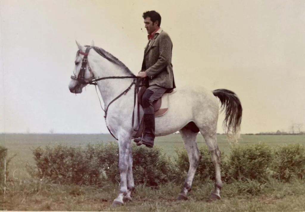 Ilie Georgescu - calare cal alb