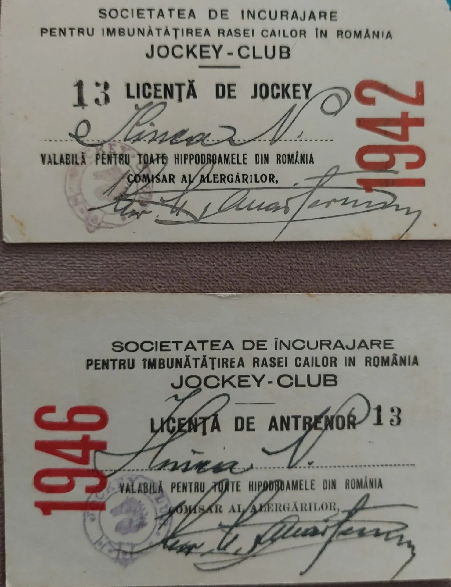 Licenta de Jocheu si de antrenor