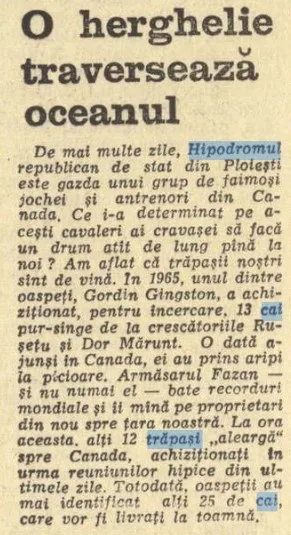 Exporturi de trapasi in 1971