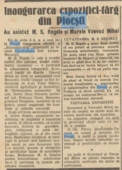 Inaugurare expozitie Ploiesti 1932 - Dreptatea