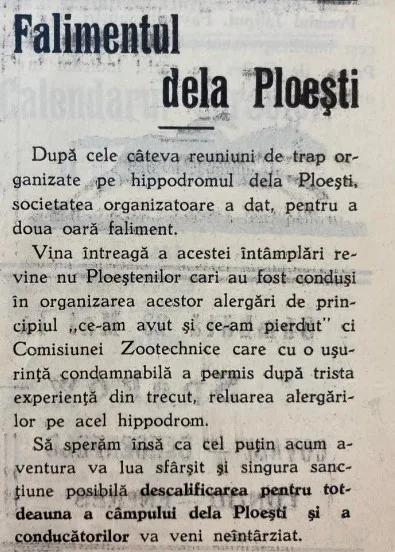 Falimentul organizatorului din Ploiesti