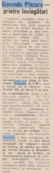 Flacăra Iaşului, iunie 1981