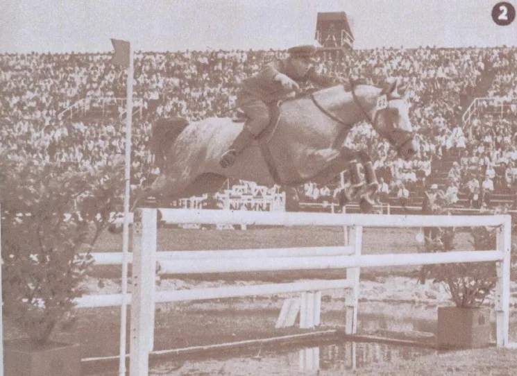 A. Costea, cu calul Rahova 1963 Aachen - locul 6