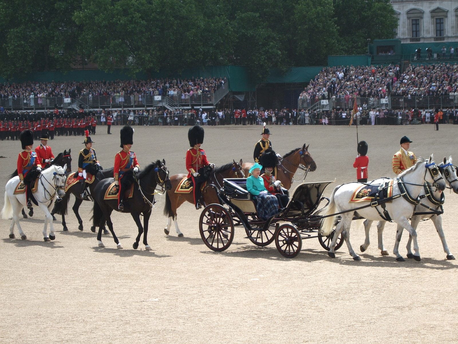 Evenimentul trooping the color caii - WIndsor Grey
